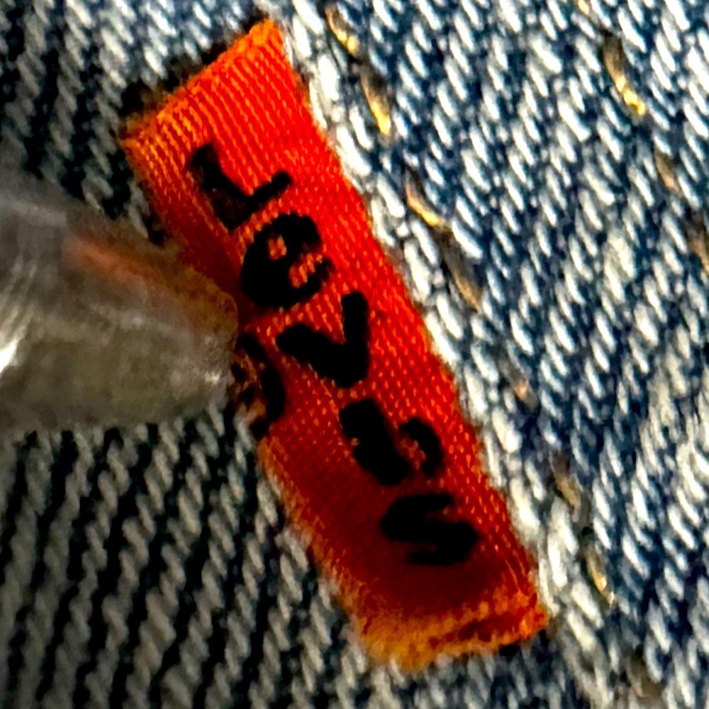 VINTAGE 90’s Levi’s 505C Cropped Slim ORANGE TAB WOMEN’S JEANS Blue Size 28.